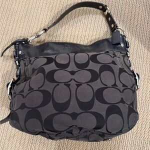 Coach Black Signature Shoulder Bag